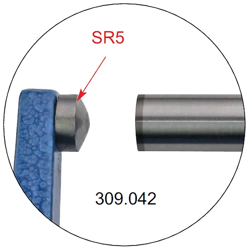 Micrometer for tube, anvil Ø 1.8 mm, 0~25 mm