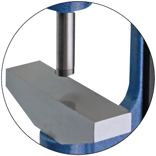 Micrometer with large rectangular anvil, 25~50 mm