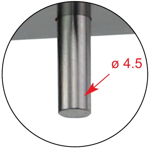 Diepte micrometer, plat, 0~100 mm