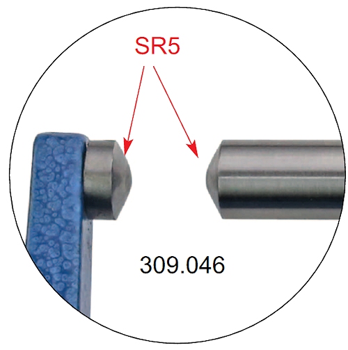 Digital micrometer for tube 2 spherical faces 0~25 mm