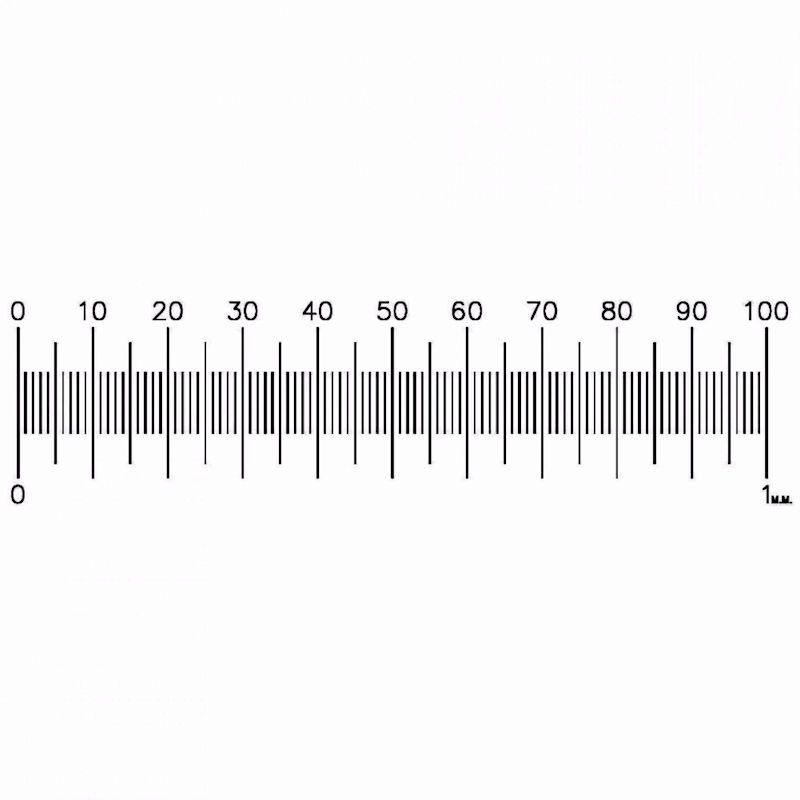 Micromètre objet lumière transmise PS8, 1/0.01 mm
