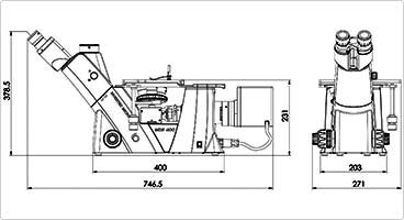 Metallurgical inverted microscope OLM-1