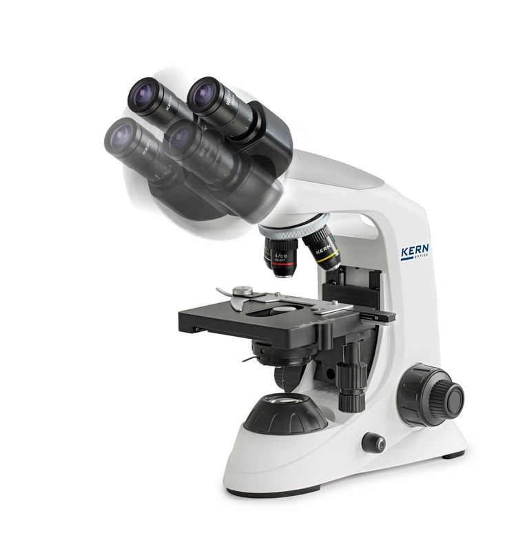 Trinocular microscoop in doorvallend licht OBL 127, 4/10/40/100
