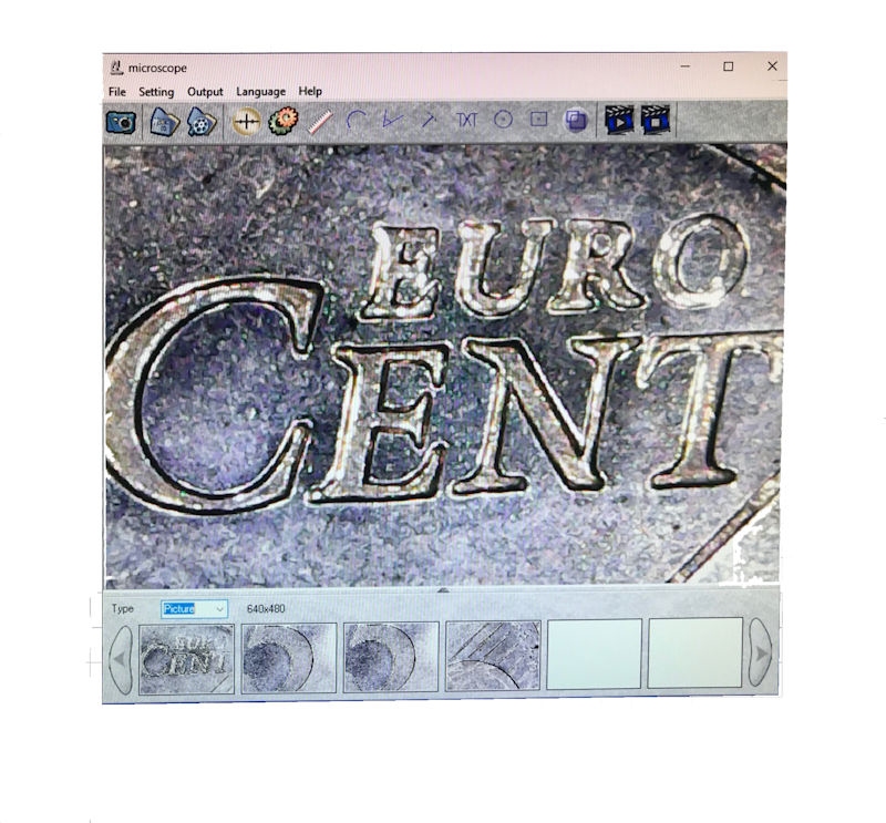 Microscope USB 300.000 pixels 10~500x & 200x