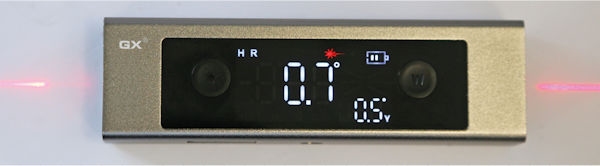 Niveau électronique 2 axes, base magnétique, laser 0.1°, M6