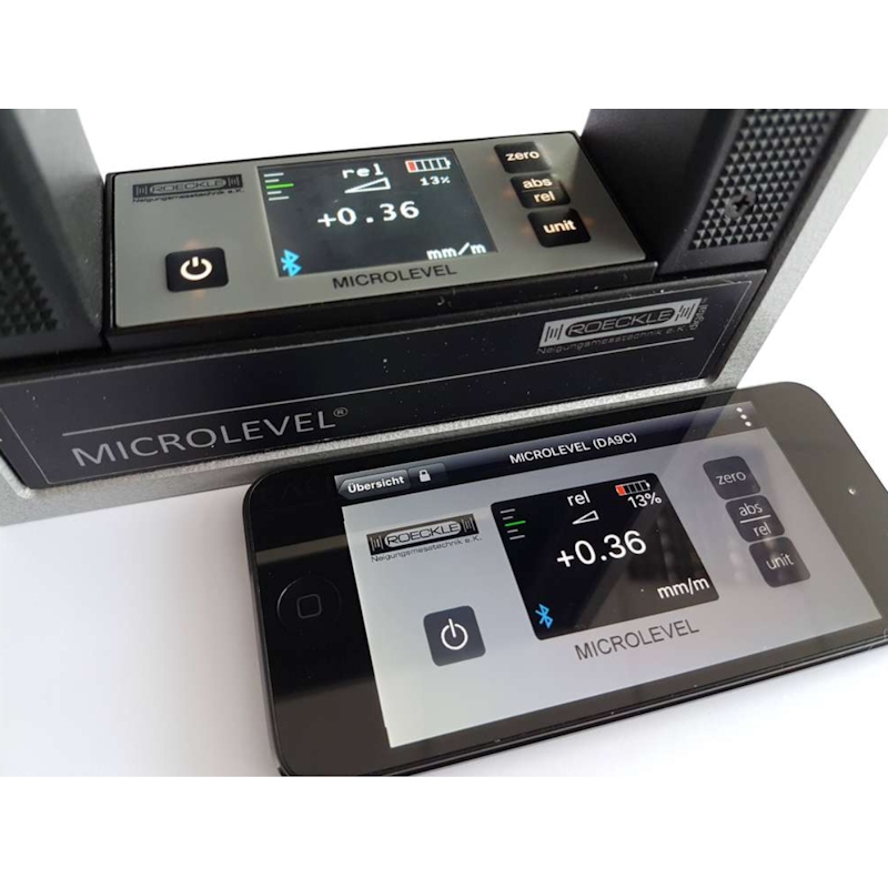 Digital clinometers MICROLEVEL, 200 mm, 0.005 mm/m