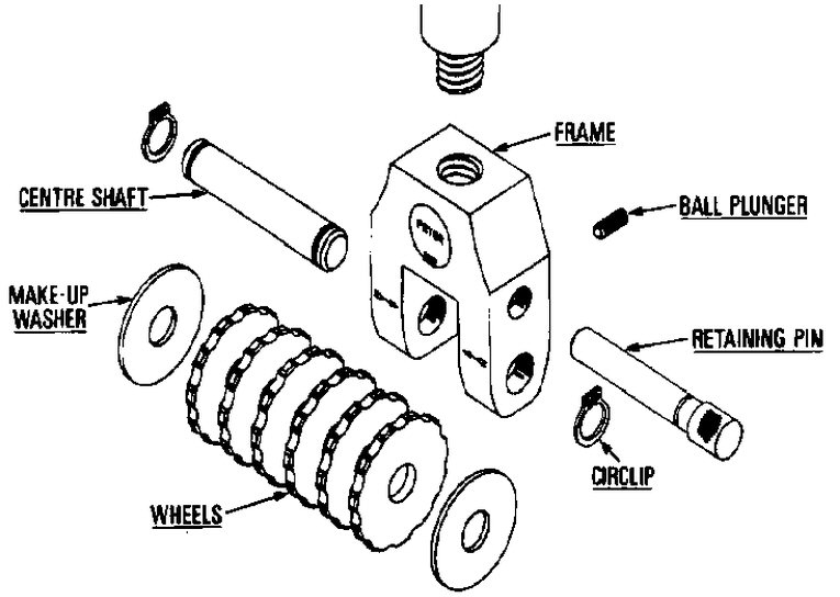 Manual numberers, 11 wheels, h=1.5 mm