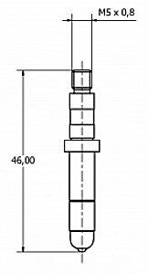 Indruklichaam Brinell Reicherter Briro, Ø2.5 mm,carbid, UKAS