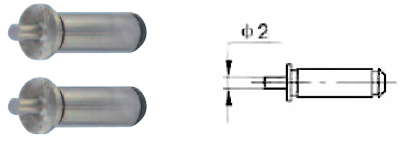 Pair thread inserts, shaft Ø 5 mm, 55°, 10~7 TPI