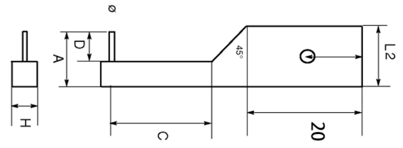 Inzetstukken voor groeven, naaldpunten, 100 mm