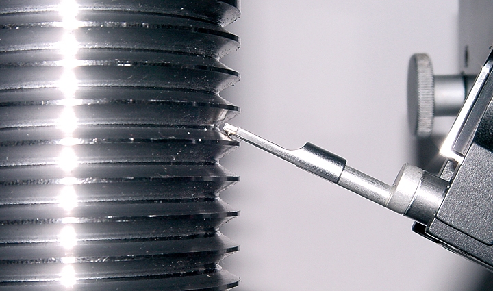 Palpeur avec patin pour flancs d’engrenages ZH, 5 µm/90°