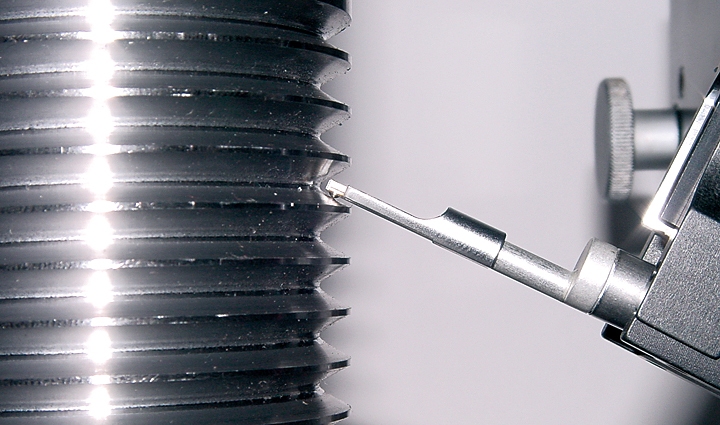 Palpeur avec patin pour flancs d’engrenages ZH, 5 µm/90°