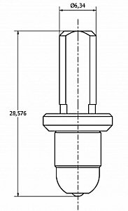 Pénétrateur Brinell Avery 6408, Ø 2.5 mm, carbure, UKAS