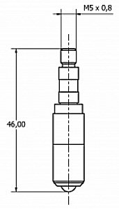 Intender Brinell Reicherter, Ø 5 mm, carbide, UKAS