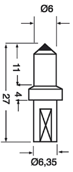 Pénétrateur Macro Vickers diamant, GNHEM