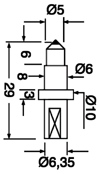 Indruklichaam Macro Vickers diamant, WOLPERT