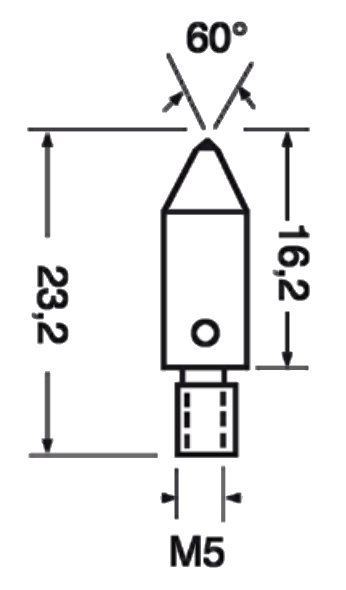 Indruklichaam Rockwell diamant, ERNST TAPERED