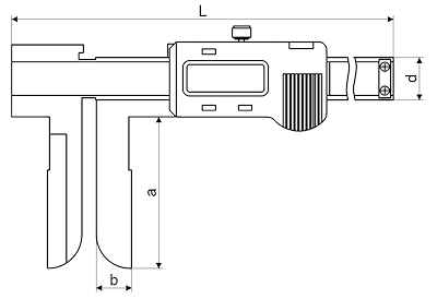 Digital caliper, 13~150 mm, 60 mm, 3V, ICLJ