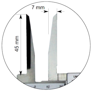 Digitale schuifmaat, 150 mm, 50 mm, 3V, rec, PJLMP