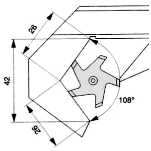 Pied à coulisse digital, 2~40 mm, 1.5V, 5PC