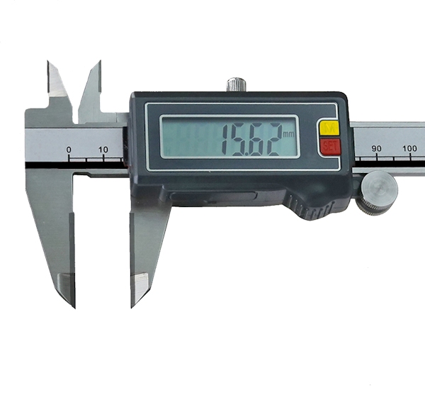 Digital caliper ABS, 200/50 mm, 3V, rec, carbide, IP67