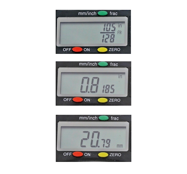 Digital caliper, 200 mm, 50 mm, 1,5V, rec