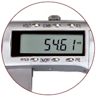 Pied à coulisse digital, 500 mm, 150+45 mm, 3V, data