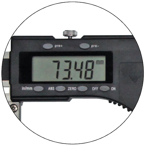 Digital universal caliper, 0~1000 mm, 50/100 mm, 3V