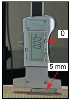 Pied de profondeur, digital, 10x60 mm, 0.01 mm, C45