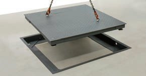 Weighing plate KFPV20,IP67, 600kg/0.2kg, 1500x1250x80 mm (M)