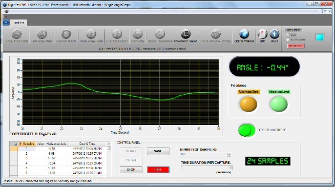 Professioneel Software voor de waterpas DWL3000XY