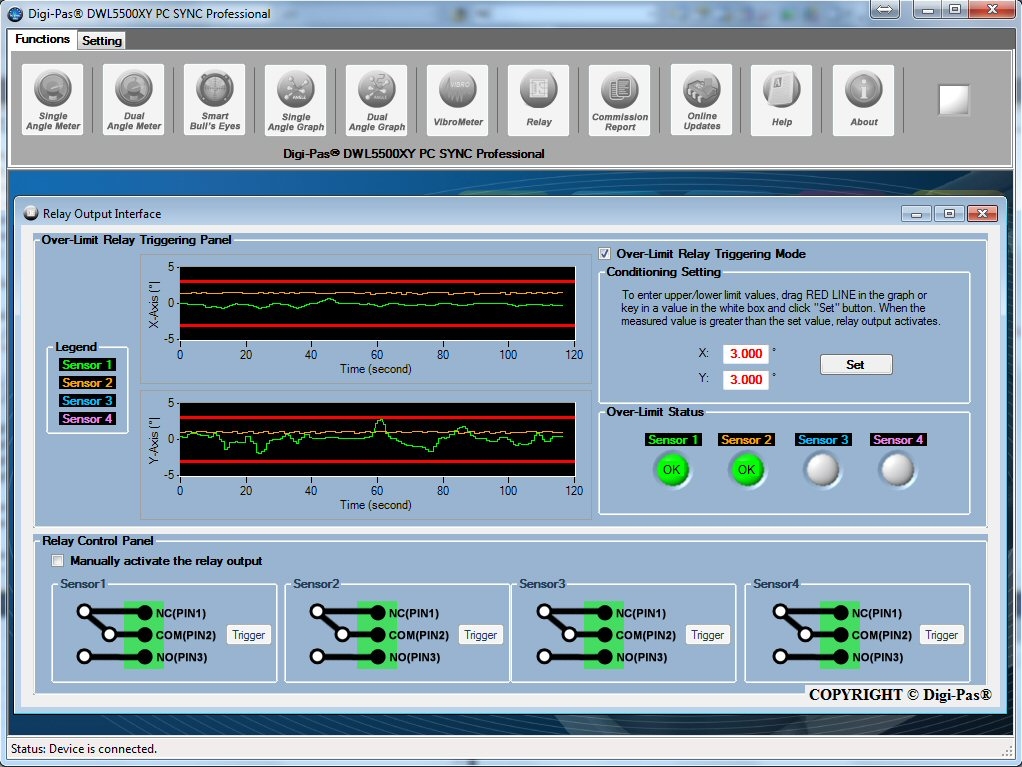 Professioneel Software voor de waterpas DWL 5500 XY