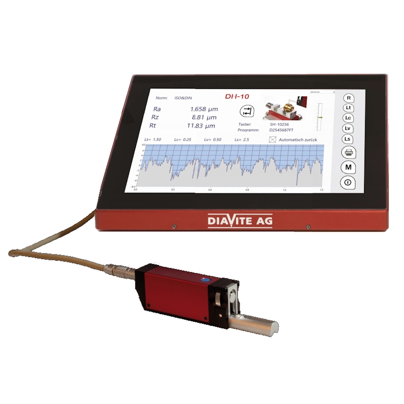 Ruwheidsmeter DH10 met aandrijfeenheid VHF & taster SH