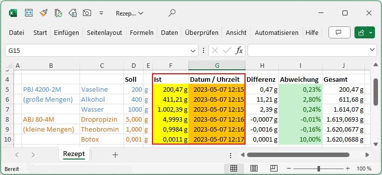 Balance Connection for the direct transmission of scale data