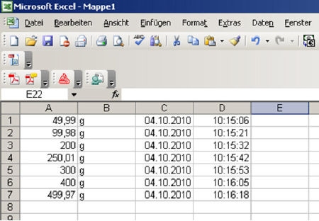 Software Balance Connection pour transmission pesée