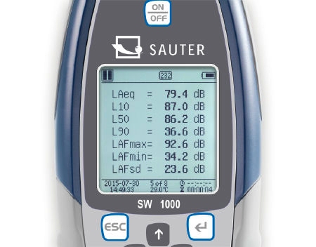 Sound level meter SW 1000, class 1, 20~134 dBA, 0.01~20 kHz