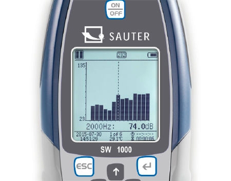 Sound level meter, class 1, 20~134 dBA, 0.01~20 kHz