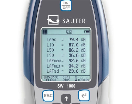 Sound level meter, class 1, 20~134 dBA, 0.01~20 kHz