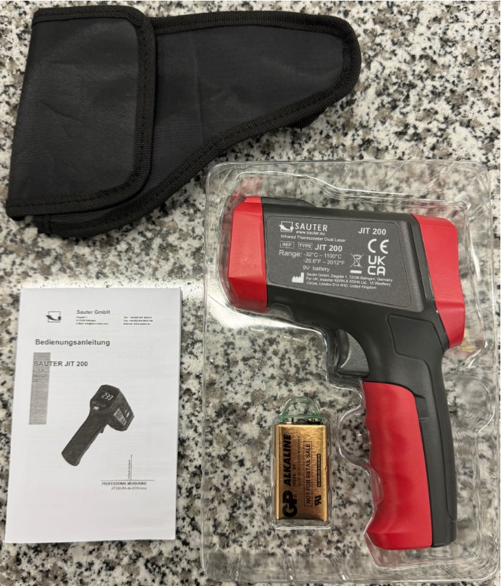 Non-contact infrared thermometer JIT 100, -32~+420°C