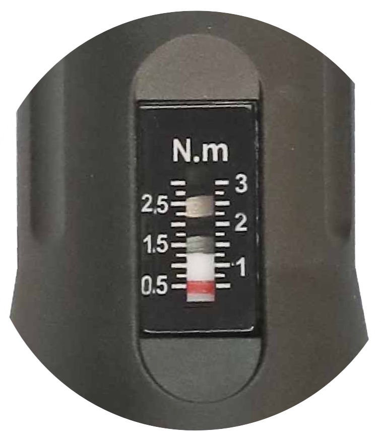 Tournevis dynamométrique analogique, 1/4", 0.5~3.0 Nm, 0.1 Nm