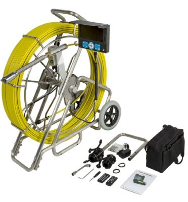 Video endoscope for pipes, Ø38 mm, L=100 m