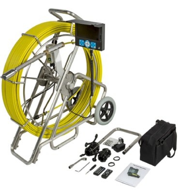 Video endoscope for pipes, Ø38 mm, L=80 m