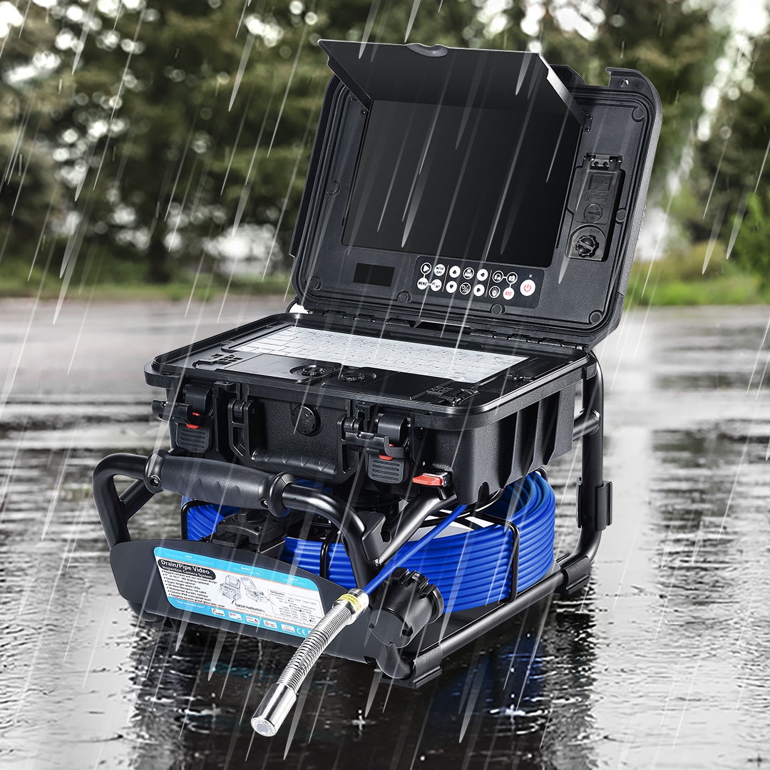 Video endoscope for pipes 3599F, rain proof, display 10", Ø14 mm, L=20 m