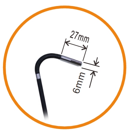 Flexible video endoscope 4 axis 0/90°,  Ø6.0 mm, 1.5 m, tung