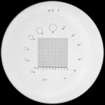 Reticule plate Ø 26 mm, for magnifier 7x, black, n° 7