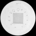 Schaal Ø 26 mm, voor meetloep 7x, zwart, n° 7