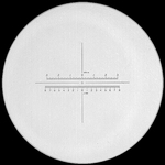 Schaal Ø 35 mm, voor meetloep 10x, zwart, n° 14