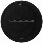 Reticule plate Ø 35 mm, for magnifier 10x, white, n° 8