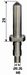 Indruklichaam Macro Vickers diamant, DURAMIN