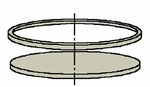 Anneau de cerclage inox pour papier non-adhésif Ø 250 mm